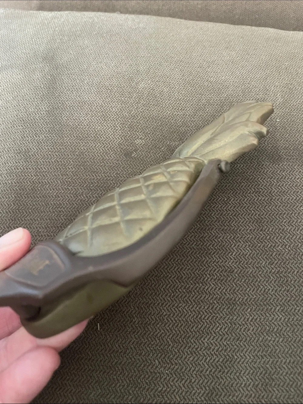 Welcome Pineapple Door Knocker - Antique Brass